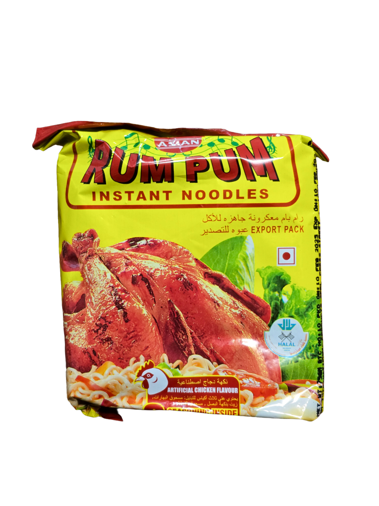 a yellow bag of instant noodles